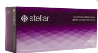 Stellar Medical Vinyl Gloves