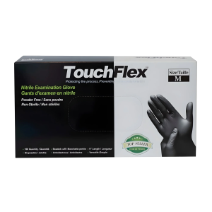 Touchflex 5mil Black Nitrile Gloves